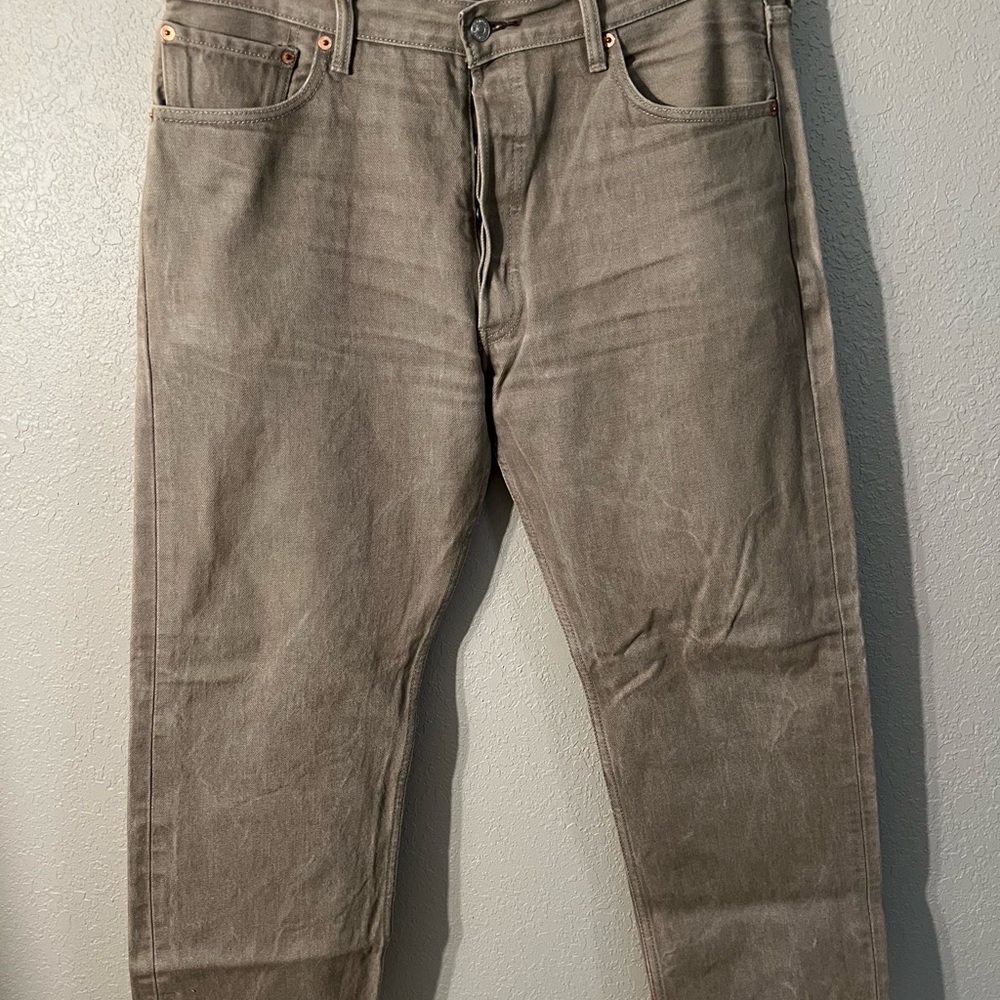 Levi's Shrink-to-Fit 501s Tan Denim Jeans